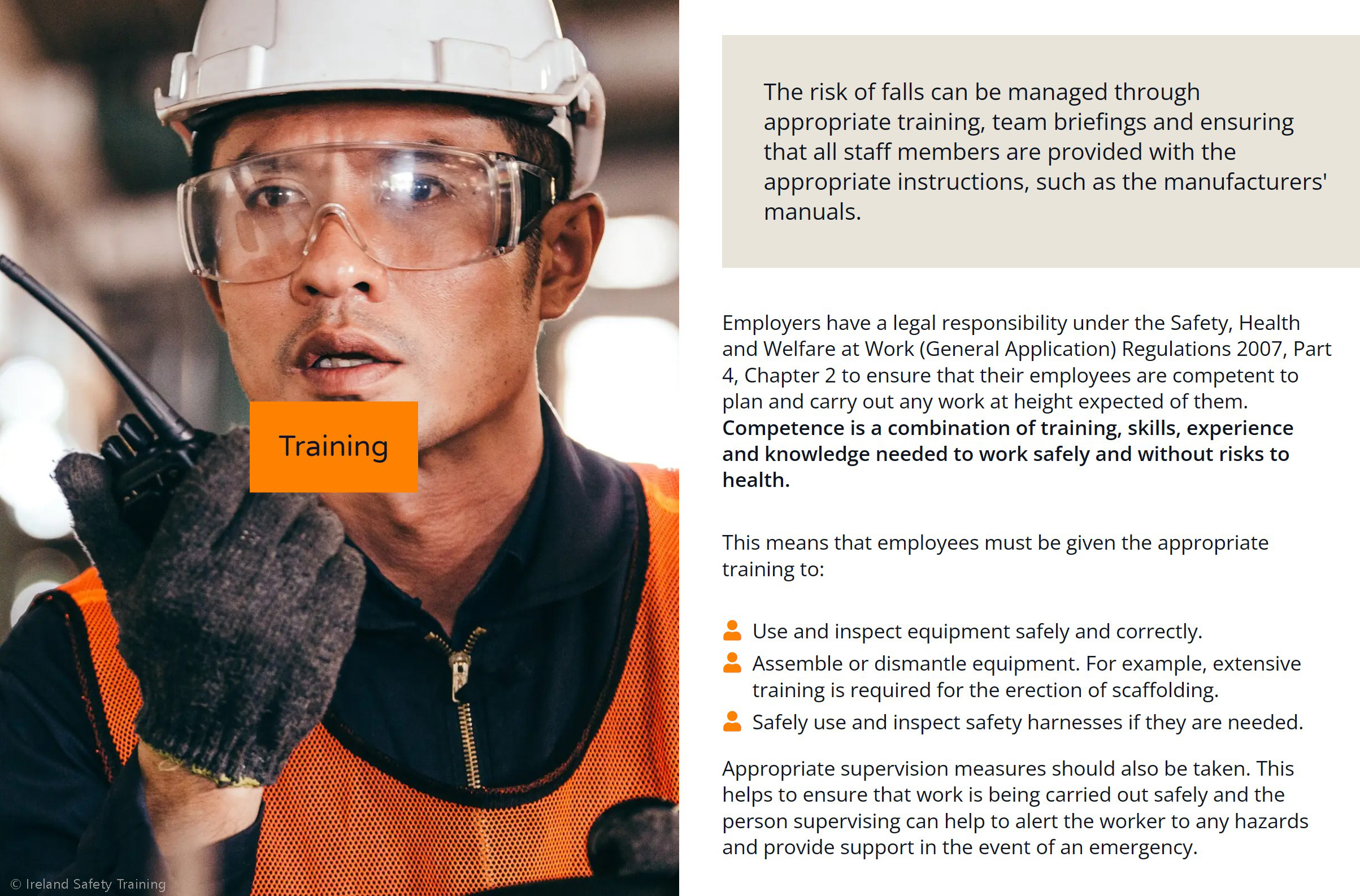 HSA Inspections Athlone | Height Safety - Working at Heights Training Ireland