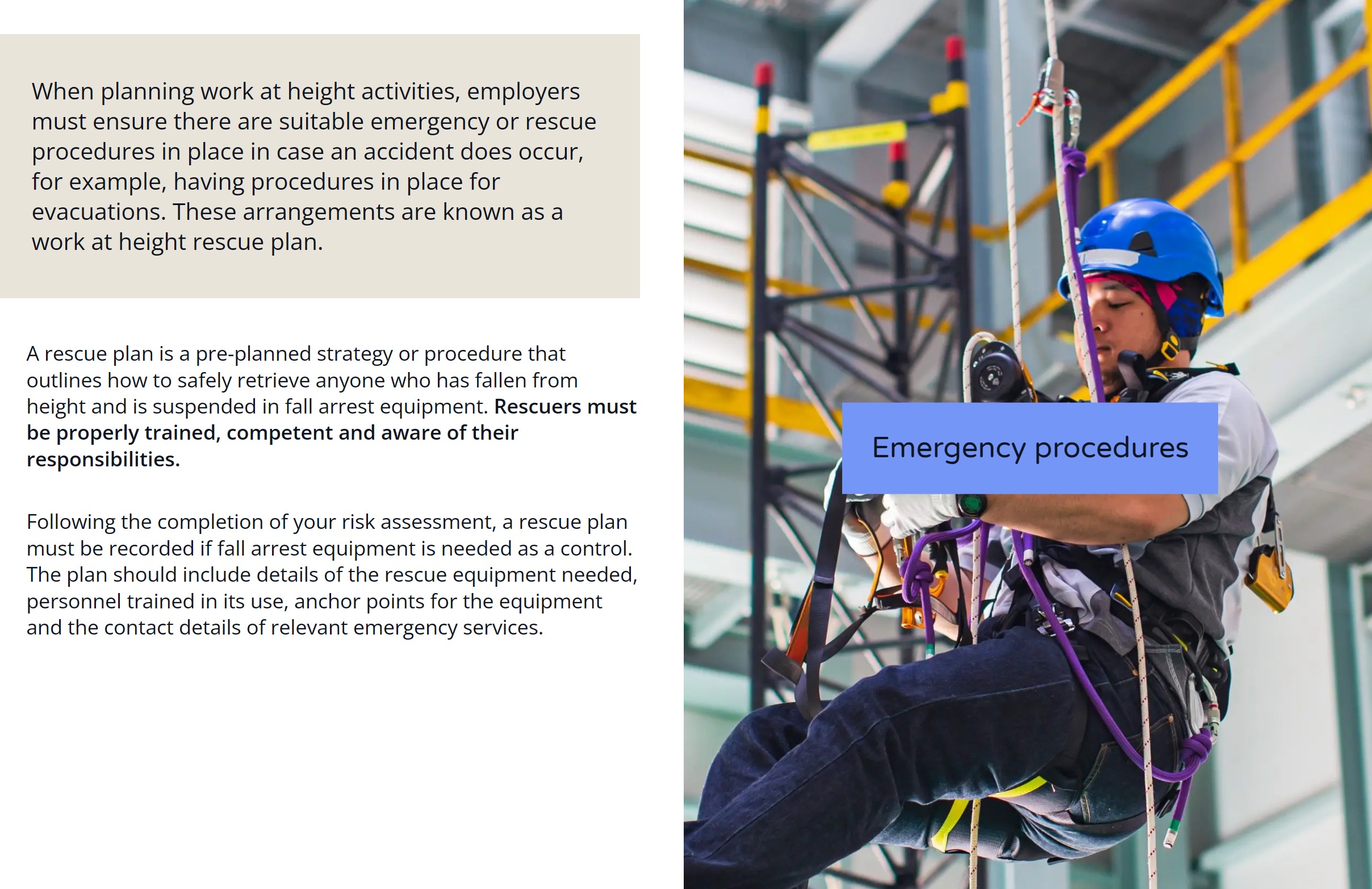 HSA Inspections Construction Height - Working at Heights Training Ireland