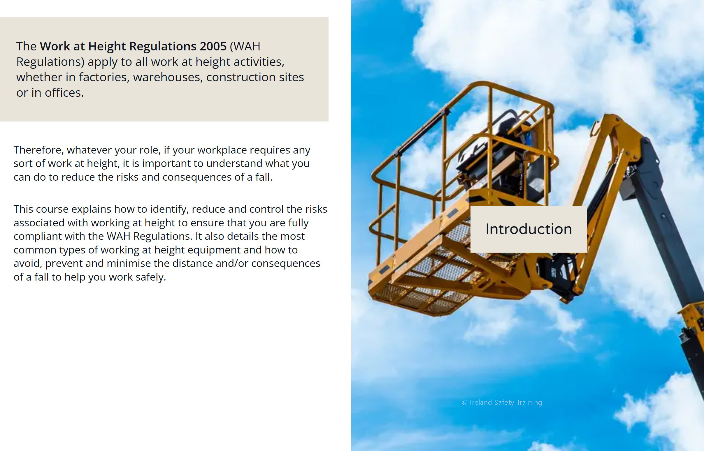 Method Statements Arklow | Height Safety - Working at Heights Training Ireland