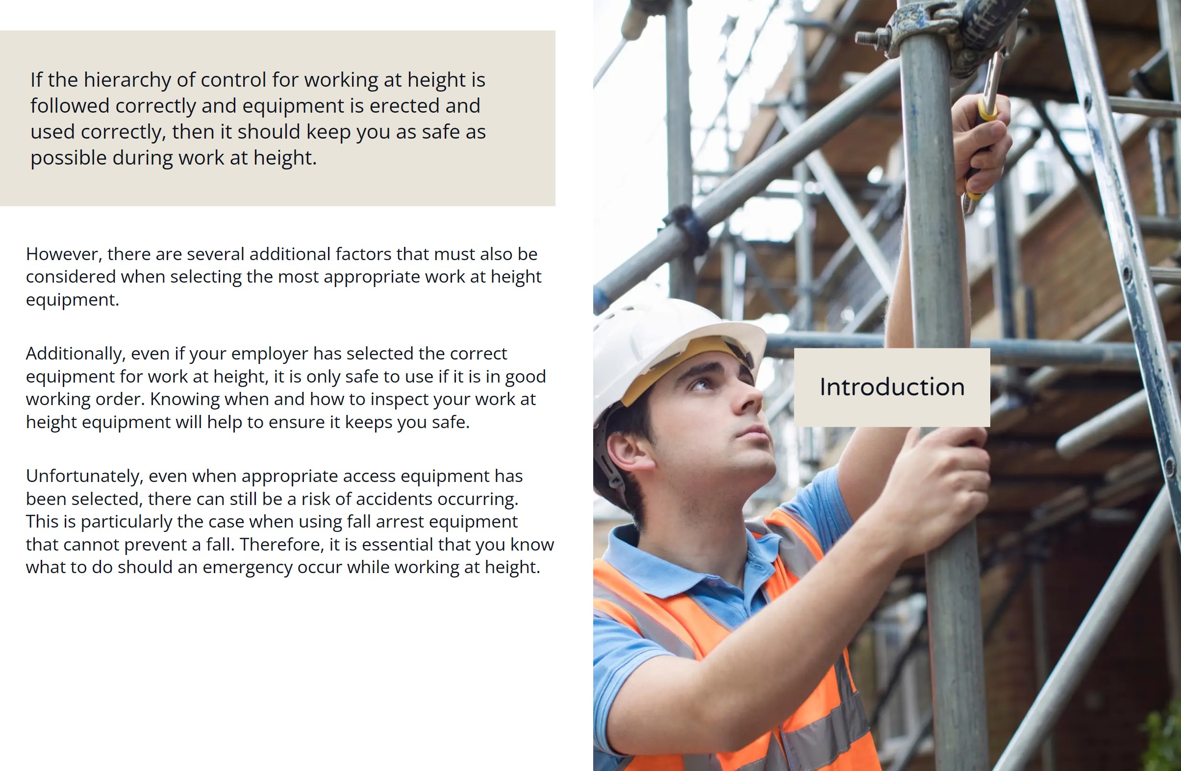 Online vs Classroom Data Centres Height - Working at Heights Training Ireland